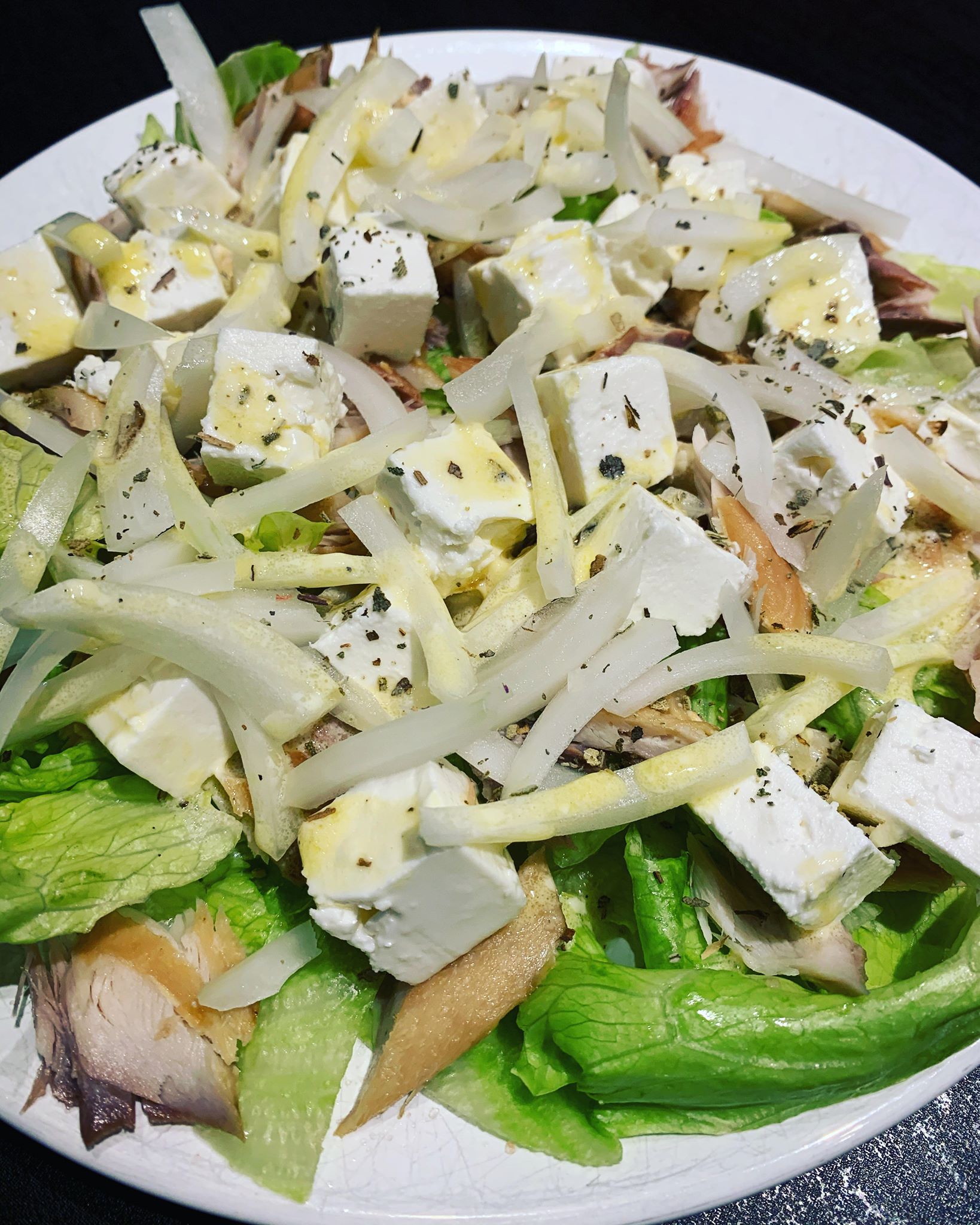 Makreel-feta salade